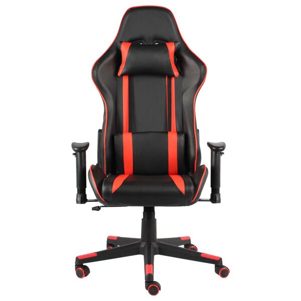 vidaXL Καρέκλα Gaming Περιστρεφόμενη Κόκκινη από PVC