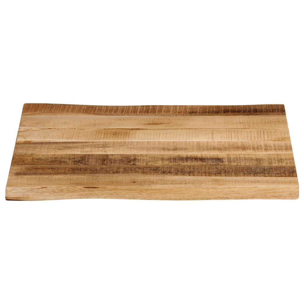vidaXL Επιφάνεια Τραπεζιού 40x40x2,5 εκ. Live Edge Μασίφ Ξύλο Μάνγκο