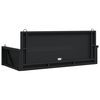 vidaXL Παγκάκι Κούνια Μαύρο 119x56x48 εκ. από Συνθετικό Ρατάν