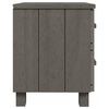 vidaXL Κομοδίνο HAMAR 2 Τεμ. Αν. Γκρι 40x35x44,5εκ. Μασίφ Ξύλο Πεύκου