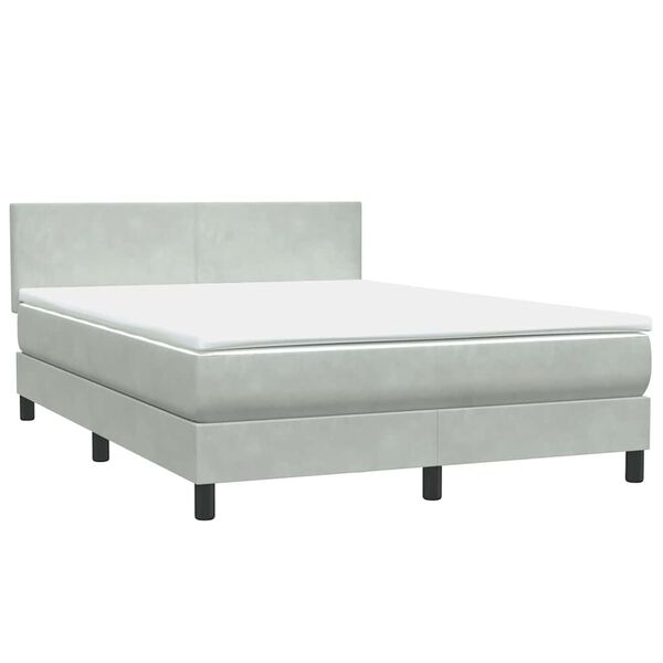 vidaXL &Kappa;&rho;&epsilon;&beta;ά&tau;&iota; Boxspring &mu;&epsilon; &Sigma;&tau;&rho;ώ&mu;&alpha; &Alpha;&nu;&omicron;&iota;&chi;&tau;ό &Gamma;&kappa;&rho;&iota; 140x210 &epsilon;&kappa;. &Beta;&epsilon;&lambda;&omicron;ύ&delta;&iota;&nu;&omicron;