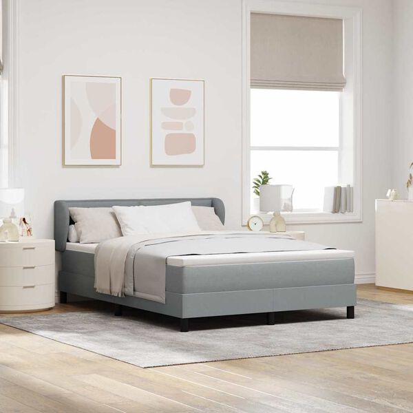vidaXL &Kappa;&rho;&epsilon;&beta;ά&tau;&iota; box spring &mu;&epsilon; &sigma;&tau;&rho;ώ&mu;&alpha; &Alpha;&nu;&omicron;&iota;&chi;&tau;ό &gamma;&kappa;&rho;&iota; 140 x 200 cm ύ&phi;&alpha;&sigma;&mu;&alpha;
