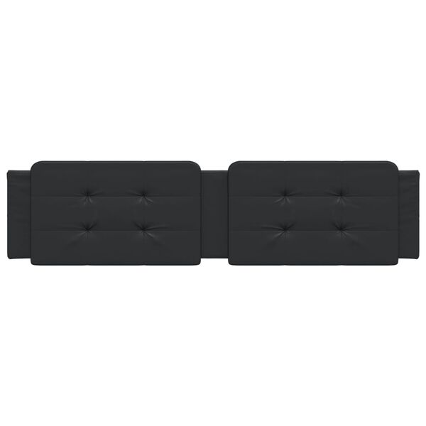 vidaXL Μαξιλάρι για Κεφαλάρι Zadar Μαύρο 193 εκ. από Συνθετικό Δέρμα