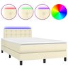 vidaXL &Kappa;&rho;&epsilon;&beta;ά&tau;&iota; Boxspring &mu;&epsilon; &Sigma;&tau;&rho;ώ&mu;&alpha; & LED &Kappa;&rho;&epsilon;&mu; 120x200 &epsilon;&kappa;. &Sigma;&upsilon;&nu;&theta;. &Delta;έ&rho;&mu;&alpha;