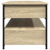 vidaXL Τραπεζάκι Σαλονιού Sonoma Δρυς 85x50x50 εκ. Επ. Ξύλο & Μέταλλο