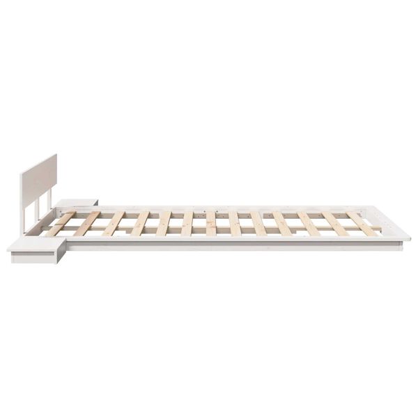 vidaXL Σκελετός Κρεβατιού Λευκό 120 x 190 cm ξύλο