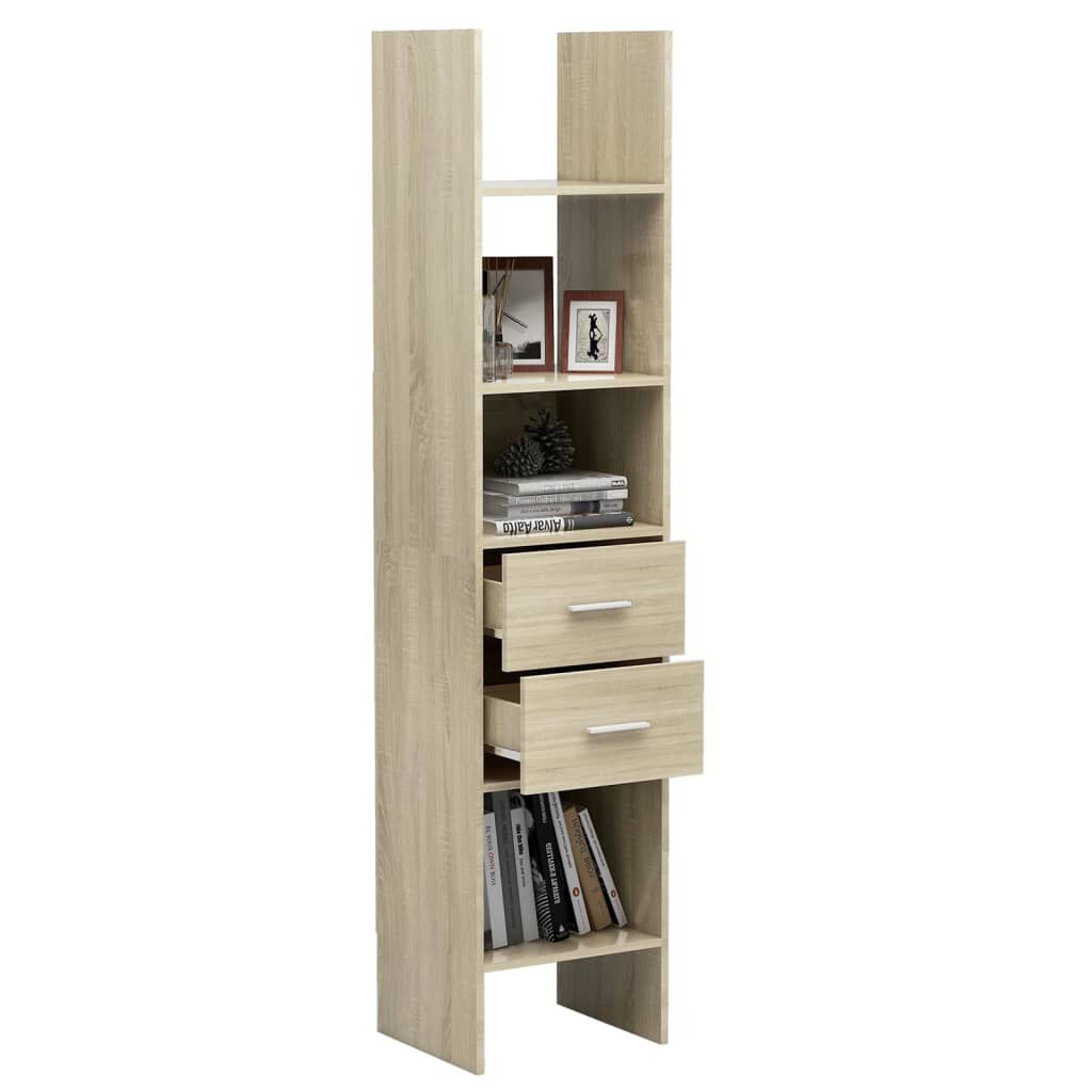 vidaXL Βιβλιοθήκη Χρώμα Sonoma Δρυς 40 x 35 x 180 εκ. από Επεξ. Ξύλο