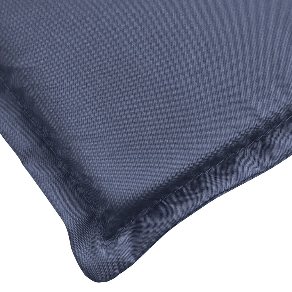 vidaXL Μαξιλάρι Ξαπλώστρας Ναυτικό Μπλε 180x60x4 εκ. από Ύφασμα Oxford
