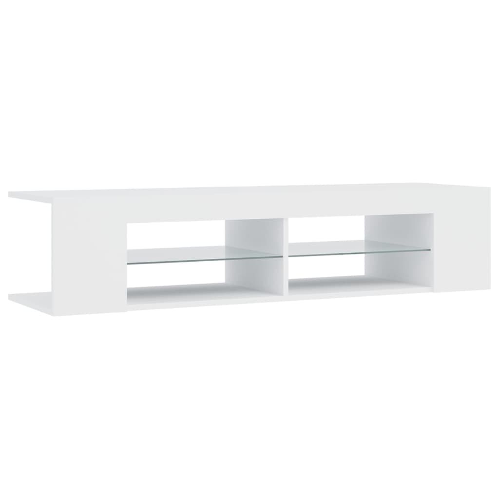 vidaXL Έπιπλο Τηλεόρασης με LED Λευκό 135x39x30 εκ.