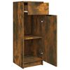 vidaXL Ντουλάπι Μπάνιου Καπνιστή Δρυς 32x34x90 εκ. Επεξεργασμένο Ξύλο