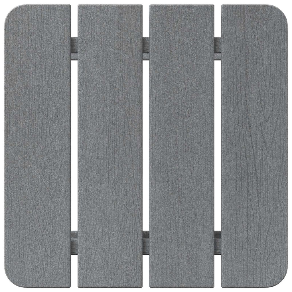 vidaXL Τραπέζι Παγκάκι Adirondack Ανοιχτό Γκρι 38x38x45 εκ HDPE