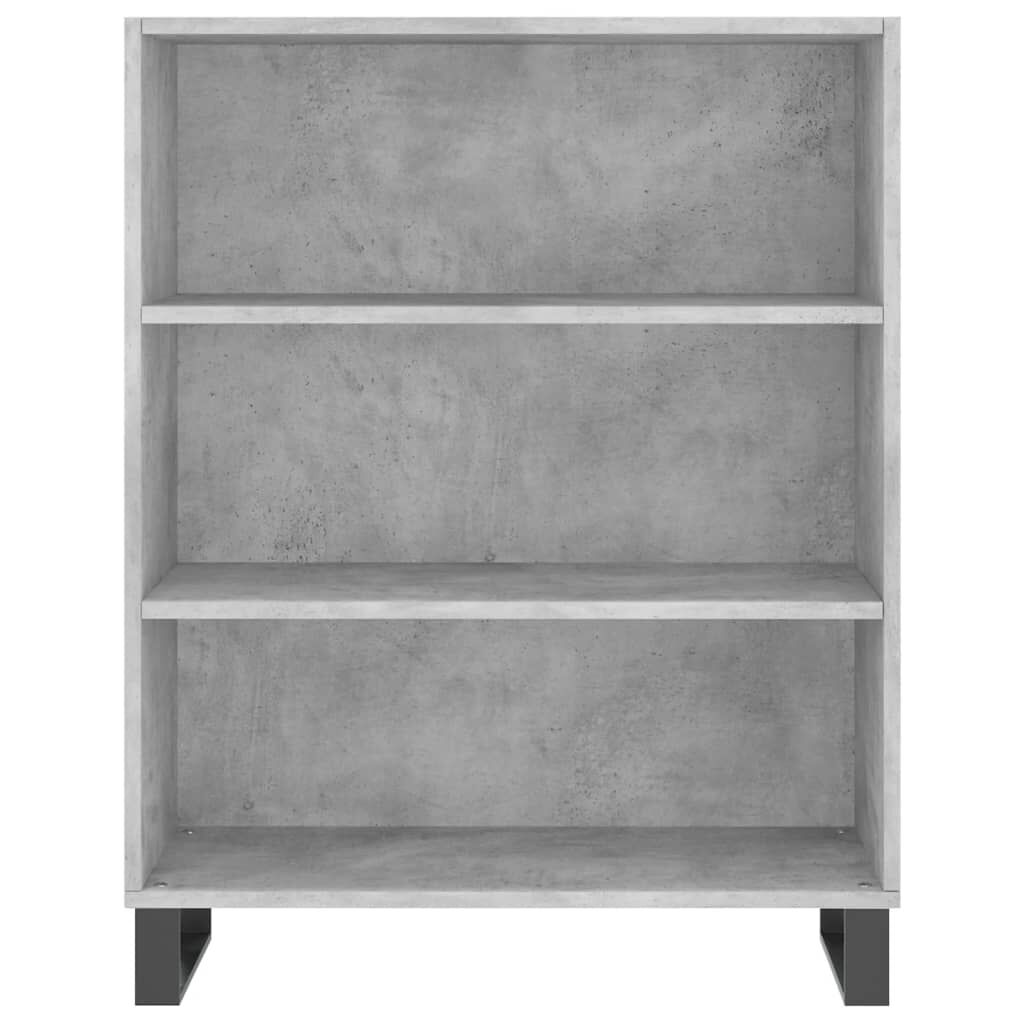 vidaXL Ντουλάπι Γκρι Σκυροδέματος 69,5x32,5x180 εκ. Επεξεργασμένο Ξύλο