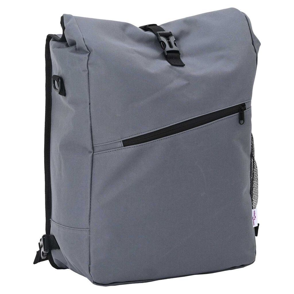 vidaXL Τσάντα Ποδηλάτου για Ράφι 25 L Γκρι 33x16x48 εκ.