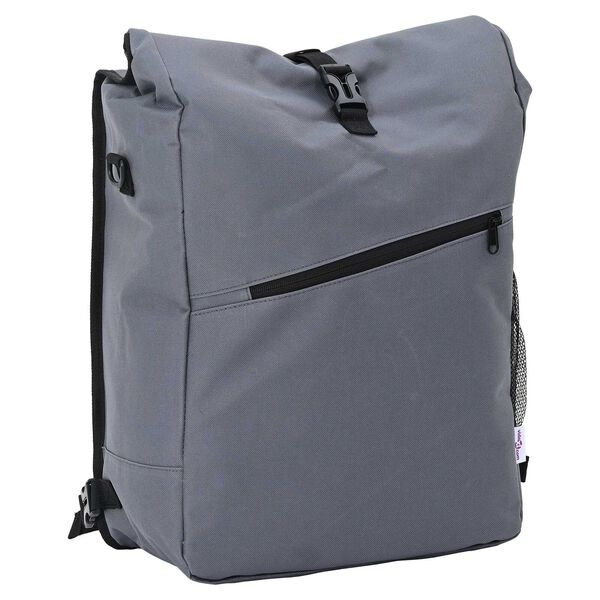 vidaXL Τσάντα Ποδηλάτου για Ράφι 25 L Γκρι 33x16x48 εκ.