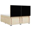 vidaXL &Kappa;&rho;&epsilon;&beta;ά&tau;&iota; Boxspring &mu;&epsilon; &Sigma;&tau;&rho;ώ&mu;&alpha; &Kappa;&rho;&epsilon;&mu; 200x200 &epsilon;&kappa;. &Upsilon;&phi;&alpha;&sigma;&mu;ά&tau;&iota;&nu;&omicron;