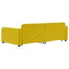 vidaXL Καναπές Κρεβάτι Συρόμεν. Κίτρινος 100x200εκ Βελούδινος Συρτάρια