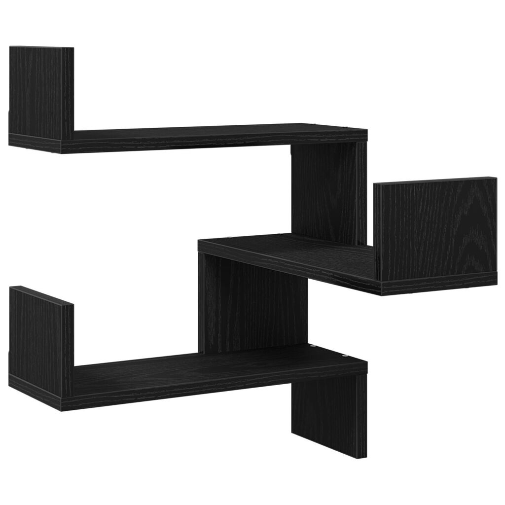 Ράφι Γωνίας vidaXL Μαύρο Δρυς 40x40x49,5 εκ. Ξύλο επεξεργασμένο
