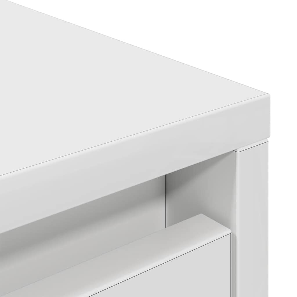 vidaXL Ντουλάπι Λευκό 29,5x34x119,5 εκ. Επεξεργασμένο Ξύλο δρυός