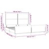 vidaXL Σκελετός Κρεβατιού Χωρίς Στρώμα Κρεμ 180x200 εκ. Υφασμάτινο