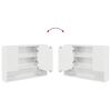 vidaXL Σετ Επίπλων Μπάνιου 4 pcs Γυαλιστερό λευκό 30 x 35 x 192 εκ.