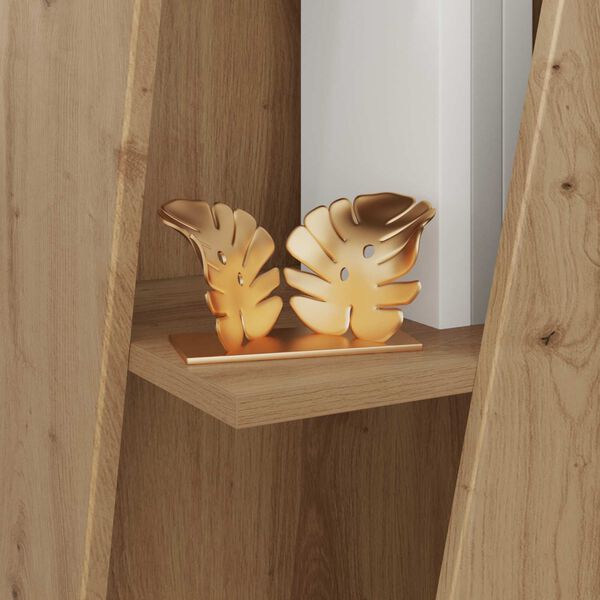 vidaXL &Pi;&lambda;&epsilon;&upsilon;&rho;&iota;&kappa;ό &Rho;ά&phi;&iota; Artisan Oak 33 x 32 x 70,5 &epsilon;&kappa; &Epsilon;&pi;&epsilon;&xi;&epsilon;&rho;&gamma;&alpha;&sigma;&mu;έ&nu;&omicron; &xi;ύ&lambda;&omicron;