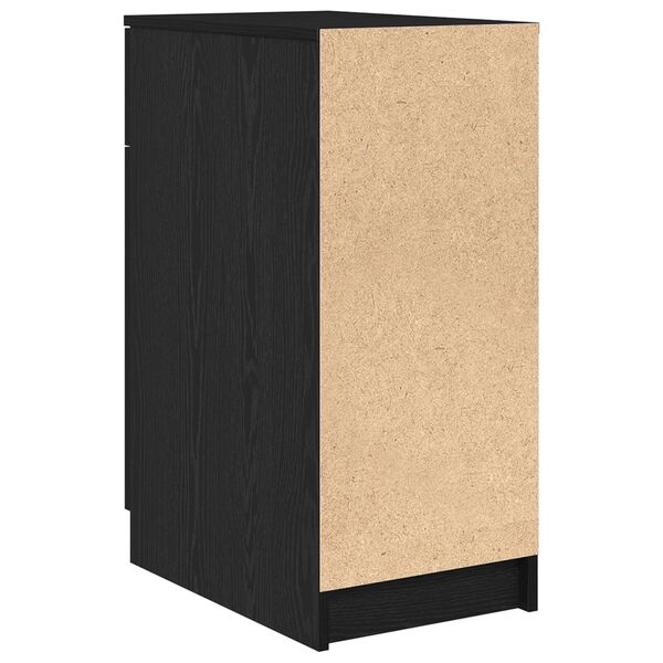 vidaXL Γραφείο Ντουλάπι σε Μαύρη Βελανιδιά - 33x50x75 εκ. - Φτιαγμένο από Επεξεργασμένο Ξύλο
