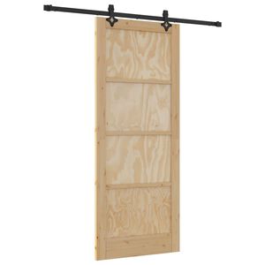 vidaXL &Sigma;&upsilon;&rho;ό&mu;&epsilon;&nu;&eta; &Pi;ό&rho;&tau;&alpha; &Phi;&upsilon;&sigma;&iota;&kappa;ό &kappa;&alpha;&iota; &Mu;&alpha;ύ&rho;&omicron; 86 x 211 cm &Mu;&alpha;&sigma;ί&phi; &Xi;ύ&lambda;&omicron; &Pi;&epsilon;ύ&kappa;&omicron;&upsilon;