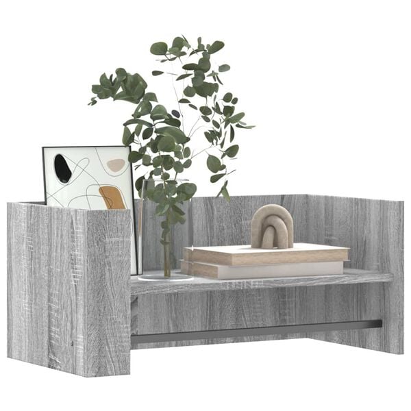 vidaXL Ραφιέρα Τοίχου Γκρι Sonoma 70,5x35x30,5 εκ. Επεξεργασμένο Ξύλο