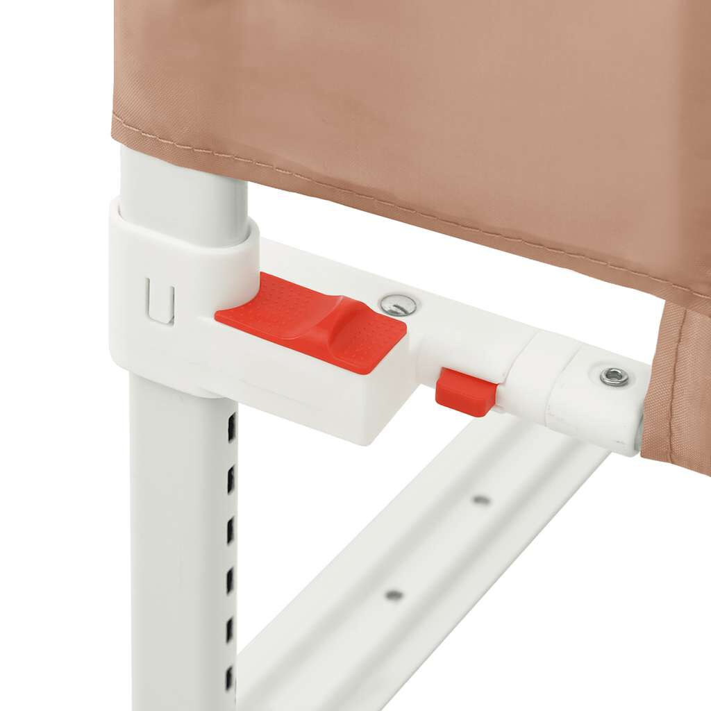 vidaXL Μπάρα Κρεβατιού Προστατευτική Taupe 160 x 25 εκ. Υφασμάτινη