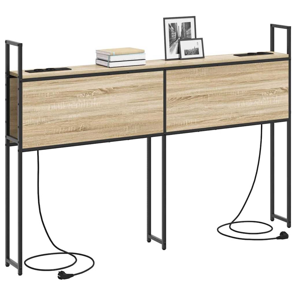 vidaXL Κεφαλάρι Αποθήκης Sonoma Δρυς 135 cm Επεξεργασμένο ξύλο