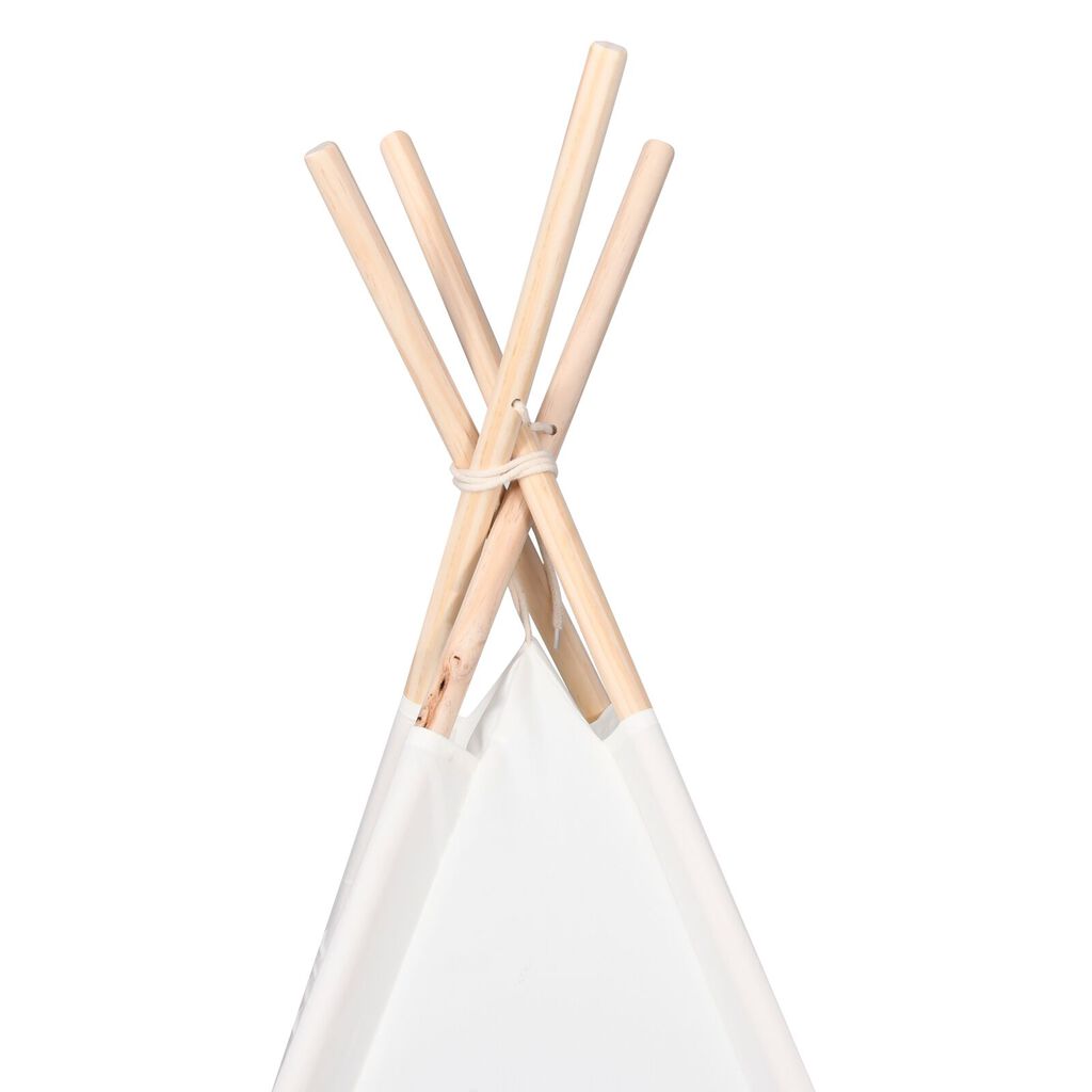 vidaXL Σκηνή Teepee για Παιδιά με Τσάντα Ροδάκινου και Μπάλες