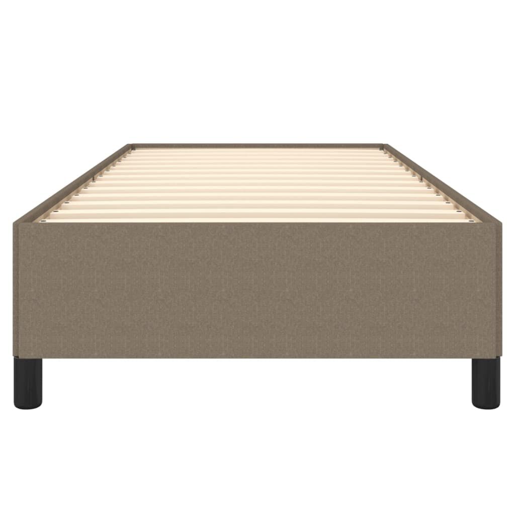 vidaXL Σκελετός Κρεβατιού Χωρίς Στρώμα Taupe 100 x 200 εκ. Υφασμάτινο