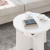 vidaXL Τραπεζάκι σαλονιού Λευκό 50 x 50 x 35 cm Μασίφ ξύλο πεύκου