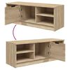 vidaXL Έπιπλο Τηλεόρασης Sonoma Δρυς 102x35,5x36,5εκ. Επεξεργ. Ξύλο