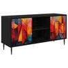 vidaXL &Nu;&tau;&omicron;&upsilon;&lambda;ά&pi;&iota; TV HEESCH 102 x 33 x 51 &epsilon;&kappa; &Mu;&alpha;ύ&rho;&eta; &Delta;&rho;&upsilon;&sigmaf;