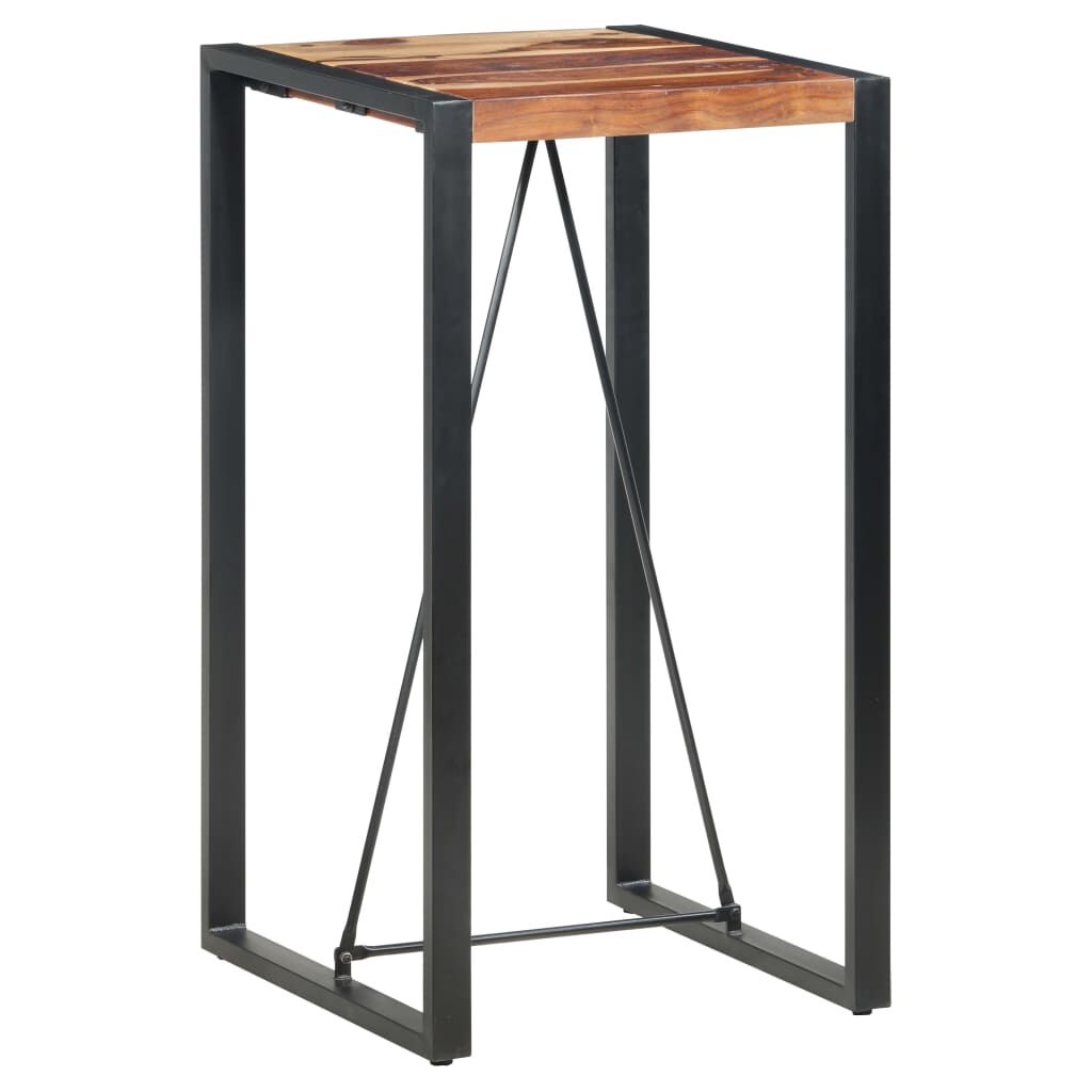 vidaXL Τραπέζι Μπαρ 60 x 60 x 110 εκ. από Μασίφ Ξύλο Sheesham