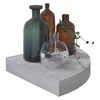 vidaXL Ράφια Τοίχου Γωνιακά 4 τεμ. Δρυς/Λευκό 25 x 25 x 3,8 εκ από MDF