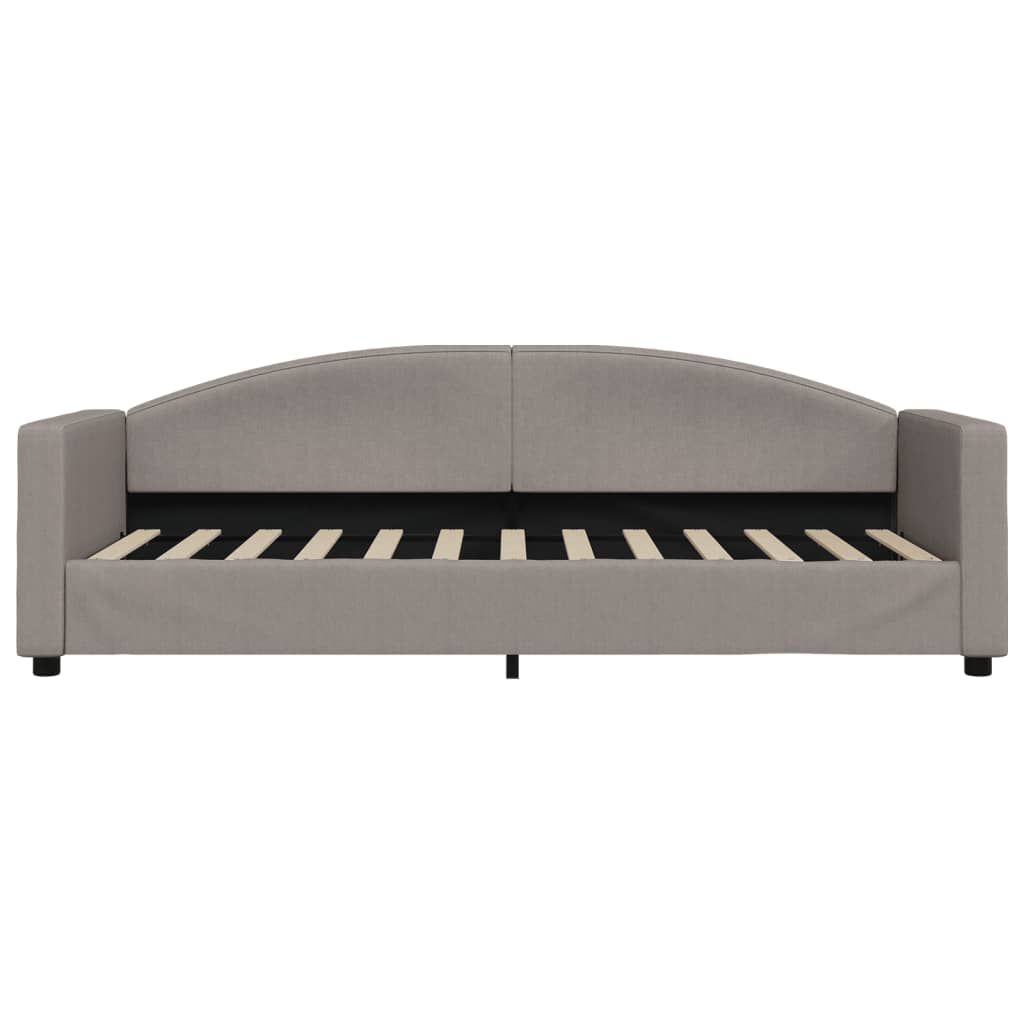 vidaXL Καναπές Κρεβάτι Συρόμενος Taupe 80x200 εκ. Υφασμάτινος Συρτάρια