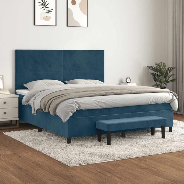 vidaXL &Kappa;&rho;&epsilon;&beta;ά&tau;&iota; Boxspring &mu;&epsilon; &Sigma;&tau;&rho;ώ&mu;&alpha; &Sigma;&kappa;&omicron;ύ&rho;&omicron; &Mu;&pi;&lambda;&epsilon; 180x200 &epsilon;&kappa;. &Beta;&epsilon;&lambda;&omicron;ύ&delta;&iota;&nu;&omicron;