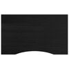 vidaXL Πάγκος Εργασίας Καφέ Σκούρο 100x60x81,5 cm Μασίφ Ξύλο Δρυς