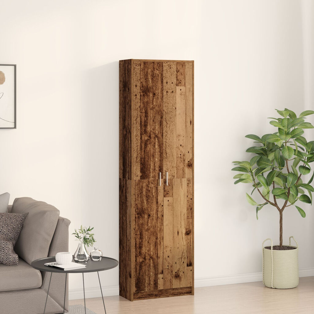 vidaXL Ντουλάπα από Παλιό Ξύλο 55x25x189 εκ. Επεξεργασμένο Ψάξιμο