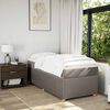 vidaXL &Kappa;&rho;&epsilon;&beta;ά&tau;&iota; Boxspring &mu;&epsilon; &Sigma;&tau;&rho;ώ&mu;&alpha; Taupe 100 x 200 &epsilon;&kappa;. &Upsilon;&phi;&alpha;&sigma;&mu;ά&tau;&iota;&nu;&omicron;
