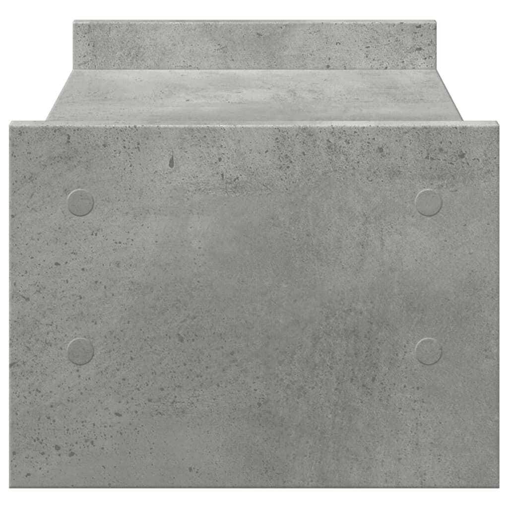 vidaXL Βάση Οθονών Γκρι του Σκυροδέματος 50x27x20 εκ. από Επεξ. Ξύλο