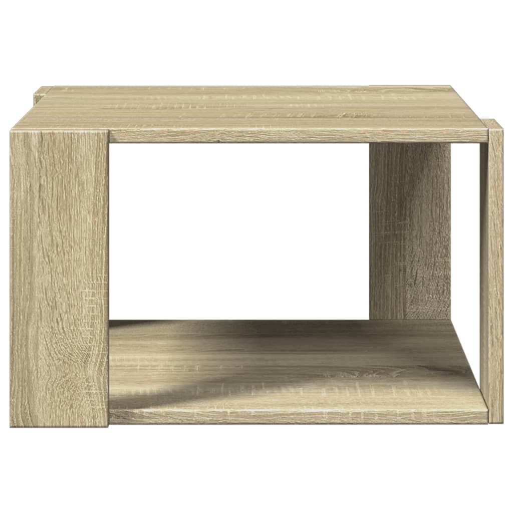 vidaXL Τραπεζάκι Σαλονιού Sonoma Δρυς 51,5x51,5x30 εκ. Επεξεργ. Ξύλο