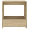 vidaXL Τραπέζι Βοηθητικό Sonoma Δρυς 50 x 26 x 50 εκ. από Επεξ. Ξύλο