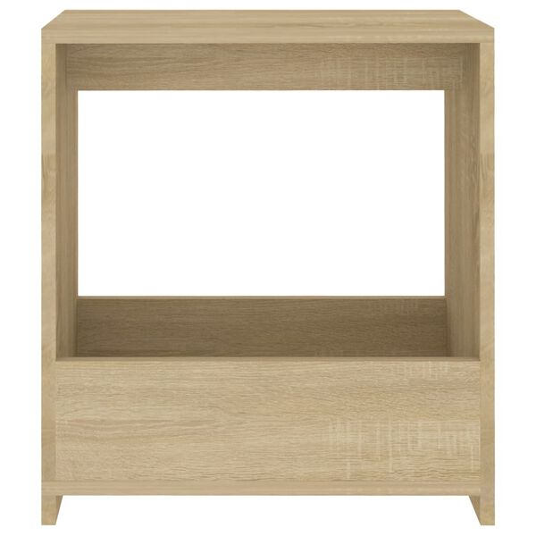 vidaXL Τραπέζι Βοηθητικό Sonoma Δρυς 50 x 26 x 50 εκ. από Επεξ. Ξύλο