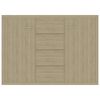 vidaXL Μπουφές Sonoma Δρυς 88 x 30 x 65 εκ. από Επεξ. Ξύλο