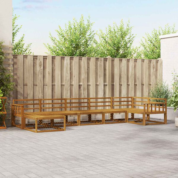 vidaXL &Sigma;&epsilon;&iota;&rho;ά &Kappa;&alpha;&nu;&alpha;&pi;έ &Epsilon;&xi;&omega;&tau;&epsilon;&rho;&iota;&kappa;&omicron;ύ 7 pcs &Phi;&upsilon;&sigma;&iota;&kappa;ό &Sigma;&tau;&epsilon;&rho;&epsilon;ό &Xi;ύ&lambda;&omicron; &Alpha;&kappa;&alpha;&kappa;ί&alpha;&sigmaf;