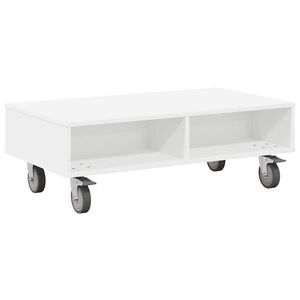 vidaXL &Kappa;&omicron;&mu;&omicron;&delta;ί&nu;&omicron; &mu;&epsilon; &tau;&rho;&omicron;&chi;&omicron;ύ&sigmaf; &Lambda;&epsilon;&upsilon;&kappa;ό 90 x 50 x 30 cm &Epsilon;&pi;&epsilon;&xi;&epsilon;&rho;&gamma;&alpha;&sigma;&mu;έ&nu;&omicron; &Xi;ύ&lambda;&omicron;