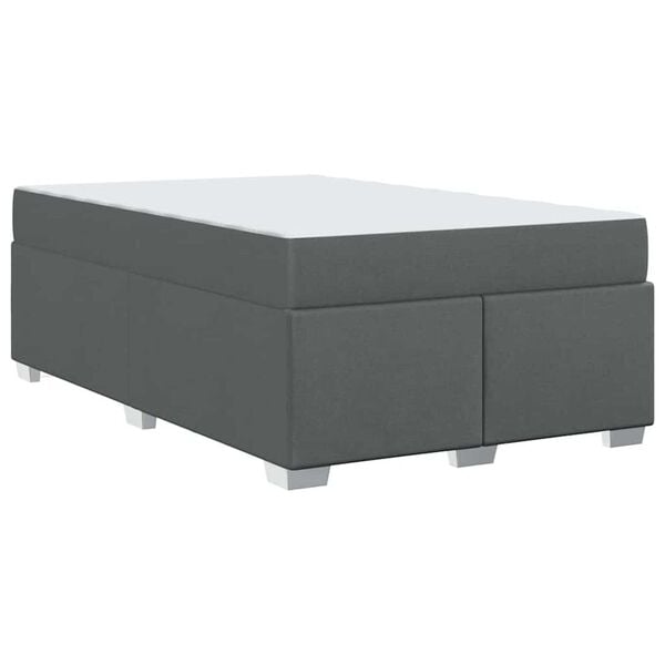 vidaXL Σκελετός Κρεβατιού Σκούρο γκρι 120 x 200 cm ύφασμα